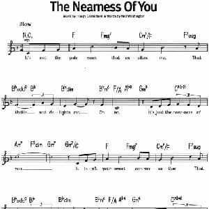 蓝调音乐:The Nearness Of You_外国歌谱