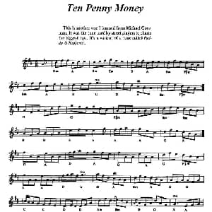 小提琴谱 | The Penny Money 爱尔兰民歌