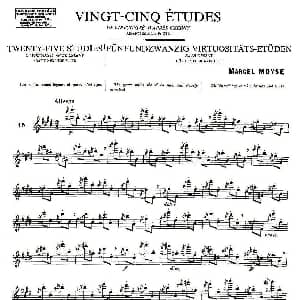 长笛曲谱 | Moyse 25 Studies after Czerny flute 之15 25首改编自车尔尼作品的练习曲 Moyse