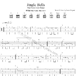 Jingle Bells 吉他谱 圣诞歌曲