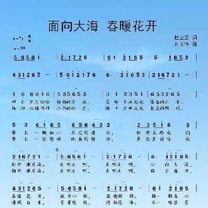 心向大海春暖花开 _歌曲简谱_词曲:赵正云 刘北休
