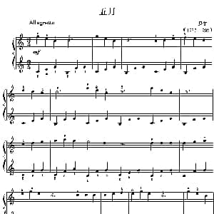 五月 钢琴谱 贝尔