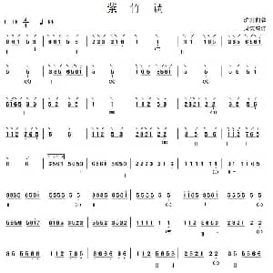 琵琶谱 | 紫竹调 沪剧曲牌 周谦编订