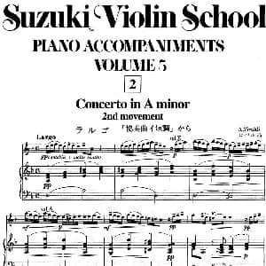 小提琴谱 | 铃木小提琴教材第五册 Suzuki Violin School VOLUME 5 小提琴 钢琴伴奏 铃木镇一
