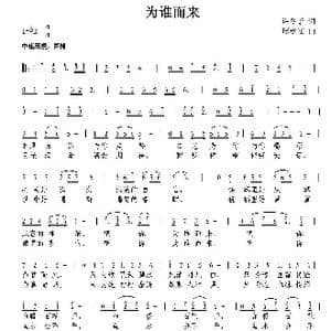 为谁而来_歌曲简谱_词曲:许冬子 谭永红