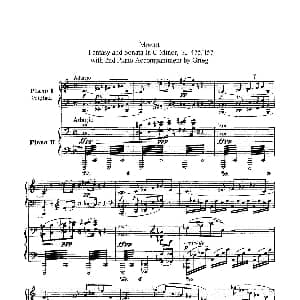 Piano Sonata in c Minor K.475,457 2 Pianos 钢琴谱 沃尔夫冈 阿玛多伊斯 莫扎特曲 格里格改编