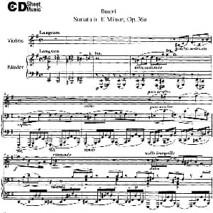 小提琴谱 | Violin Sonata No.2 in E Minor Op.36 小提琴 钢琴伴奏