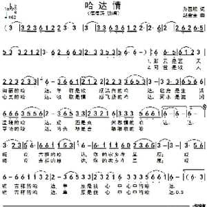 哈达情_歌谱投稿_词曲:乔国明 赵金宝