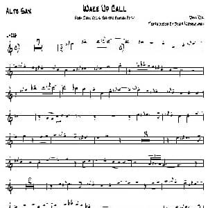 萨克斯谱 | Wake Up Call 中音萨克斯