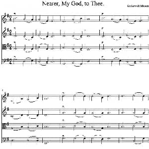 小提琴谱 | Nearer, My God, to Thee 四重奏 Dr.Lowell Mason