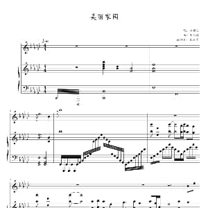 美丽家园 钢琴谱 石顺义 王咏梅