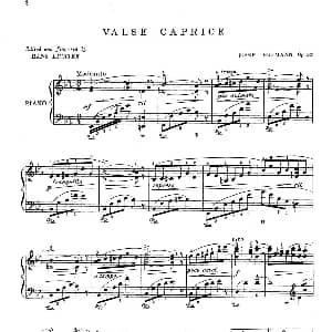 Valse Caprice in E flat Major Op.53 钢琴谱 约瑟夫 卡西马 霍夫曼 Josef Casimir Hofmann