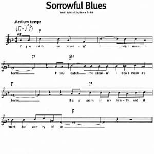 蓝调音乐:Sorrowful Blues_外国歌谱