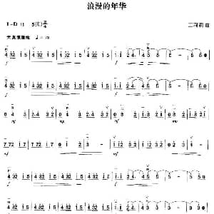二胡谱 | 浪漫的年华 王莉莉