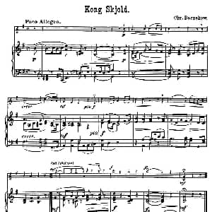 小提琴谱 | Kong Skjold. 小提琴 钢琴伴奏