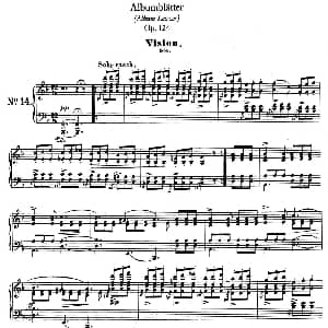 Albumblätter Op.124 钢琴谱 罗伯特 舒曼