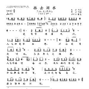 抹去泪水_歌曲简谱_词曲:卞,斯 陈 宏