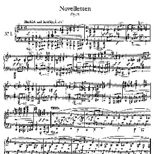 Novelletten Op.21 钢琴谱 罗伯特 舒曼
