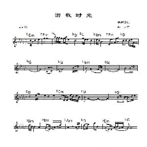 电子琴谱 | 电子琴曲谱 游牧时光 余启翔 邵兵