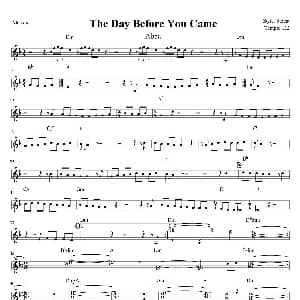 电子琴谱 | The Day Before You Came