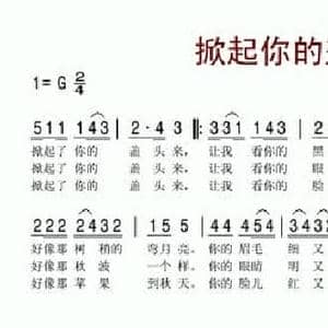 掀起你的盖头来_民歌简谱