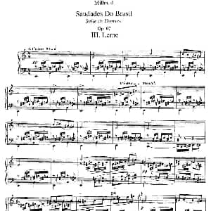 Saudados do Brasil Op.67 钢琴谱 达律斯 米约