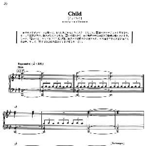 Child 钢琴谱 意 埃尼奥 莫里康内 Ennio Morricone