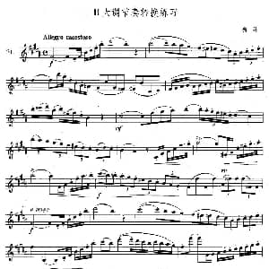 萨克斯谱 | 萨克斯练习曲合集 4 —31 B大调节奏转换练习 费林