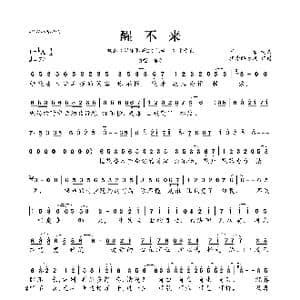 醒不来_歌曲简谱_词曲:幂雅 幂雅