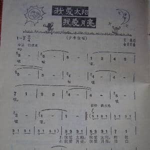 我爱太阳,我爱月亮_歌谱投稿_词曲:王森 金苗苓
