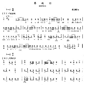 琵琶谱 | 蜀道行 杨大钧