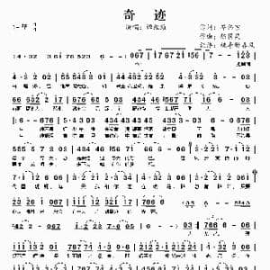 奇迹_歌谱投稿_词曲:岑伟宗 陈国梁