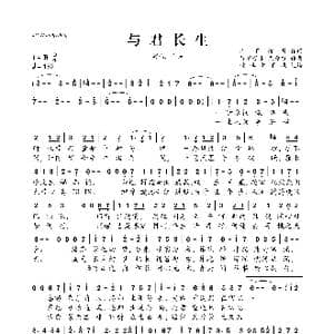 与君长生_歌曲简谱_词曲:肉丁斯基 异新音乐 灰原穷
