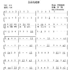 青春的旋律_歌曲简谱_词曲:罗克曼蒂 罗燚