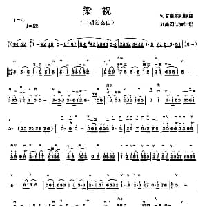 二胡谱 | 梁祝 选段 刘美圆演奏记谱版 何占豪陈刚