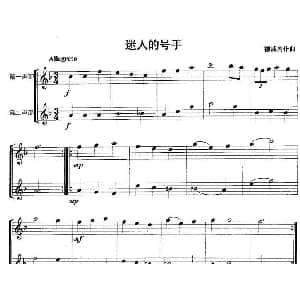 长笛曲谱 | 迷人的号手 重奏