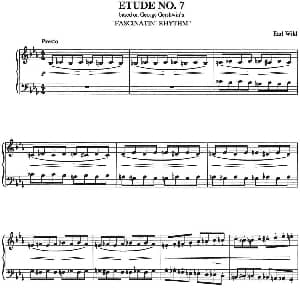 Etude 7.Fascinatin' Rythm 钢琴谱 乔治 格什温