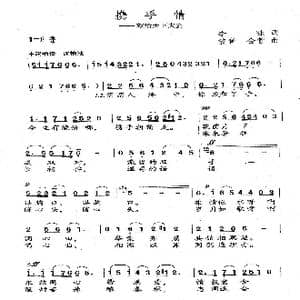 携手情_歌曲简谱_词曲:李咏 波音 会营