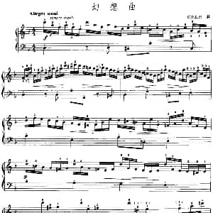 手风琴谱 | 手风琴复调作品 幻想曲 C.P.E.巴赫