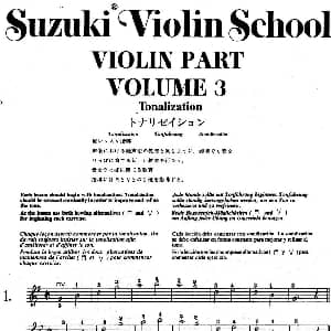 小提琴谱 | 铃木小提琴教材第三册 Suzuki Violin School VIOLIN PART VOLUME 3 铃木镇一