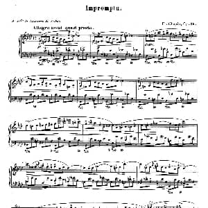 Impromptu in D flat Major Op.29 钢琴谱 肖邦 chopin