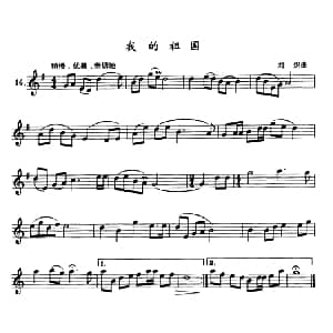 我的祖国 单簧管 刘炽