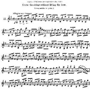 小提琴谱 | 马扎斯小提琴练习曲 Op.36 第一册 特殊练习曲 11