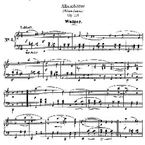 Albumblätter Op.124 钢琴谱 罗伯特 舒曼