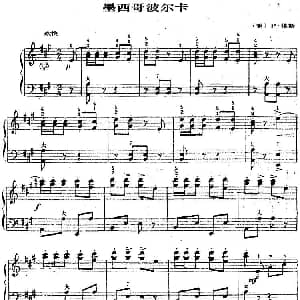 手风琴谱 | 手风琴世界名曲 墨西哥波尔卡 美 P 休斯