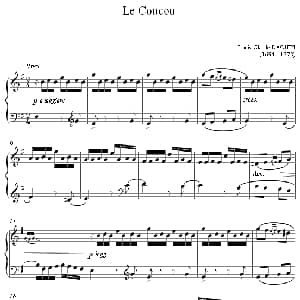 手风琴谱 | LE COUCOU 布谷鸟