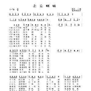 北京喇嘛_民歌简谱_词曲: 民间山曲