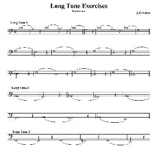 Long Tone Exercises Euphonium 大号练习教材选曲