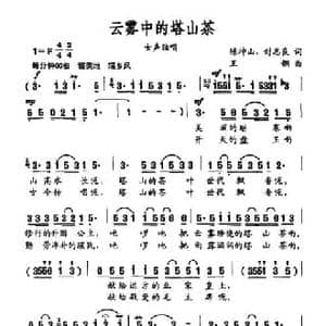 云雾中的塔山茶_民歌简谱_词曲:陈坤山 封志良 王钢