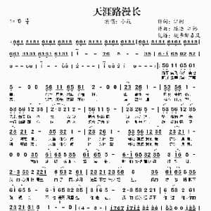 天涯路漫长_歌曲简谱_词曲:江彬 陈浩 江彬